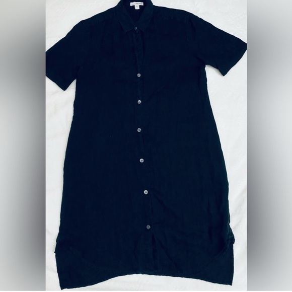 James Perse Linen Shirt Dress - size 1. B8 - Picture 2 of 5